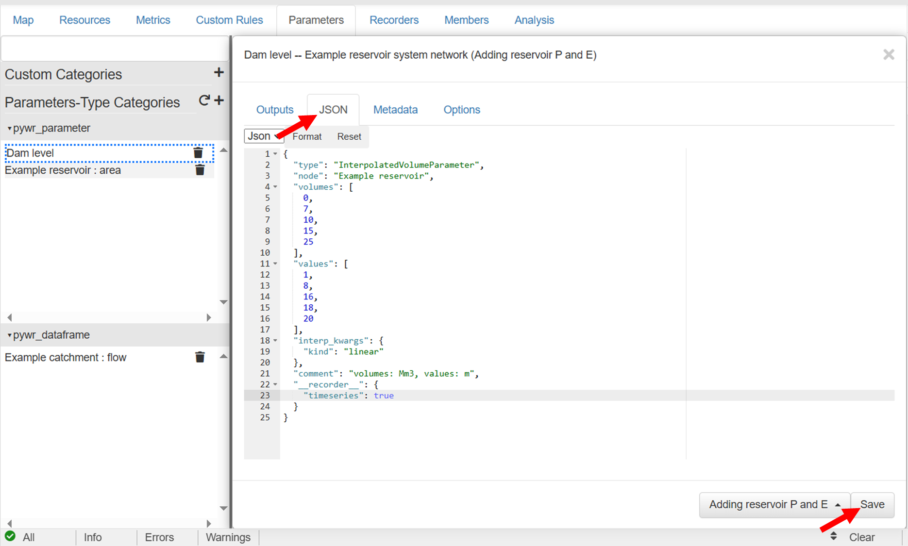 Paste the code and save