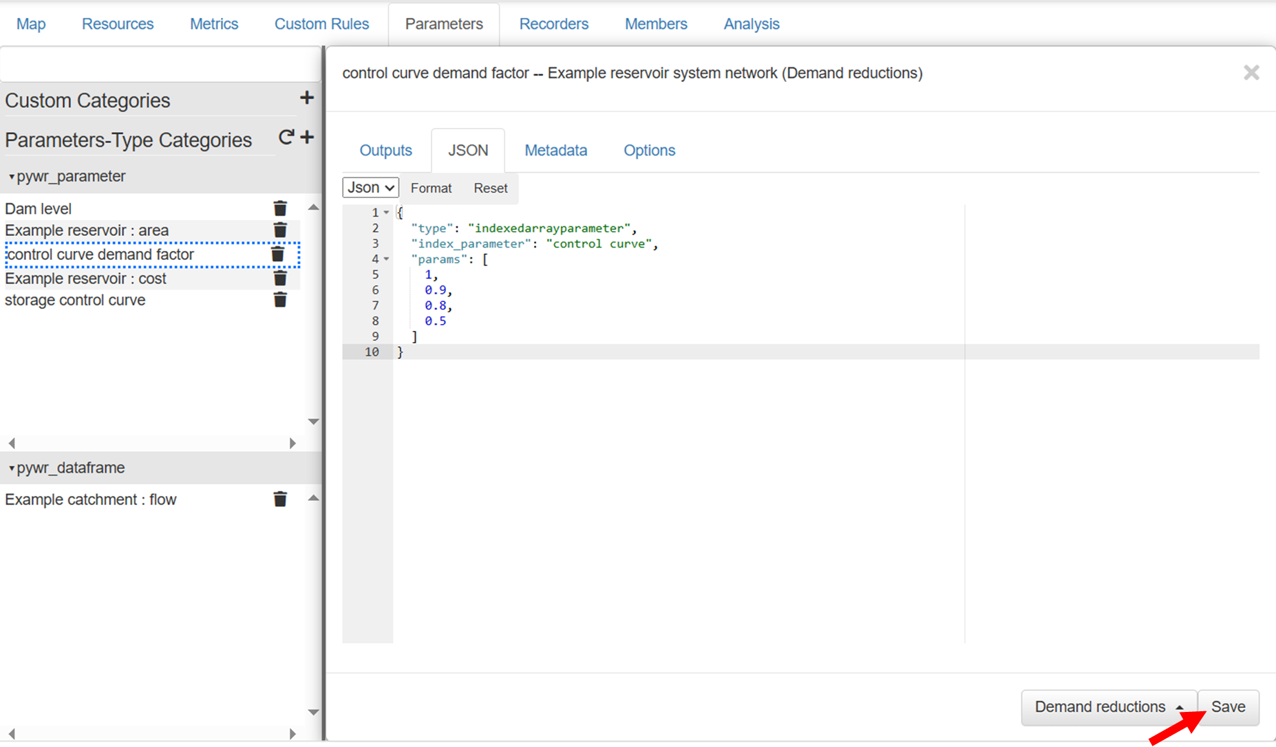 Paste the code and save