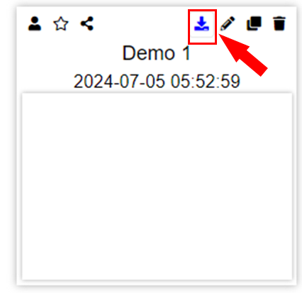 Click the download button